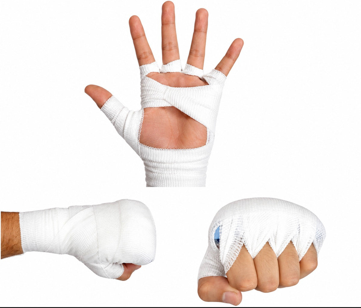 AUREX Training Bundle — 8 Hand Wraps + 2 Pairs of Gel Pads